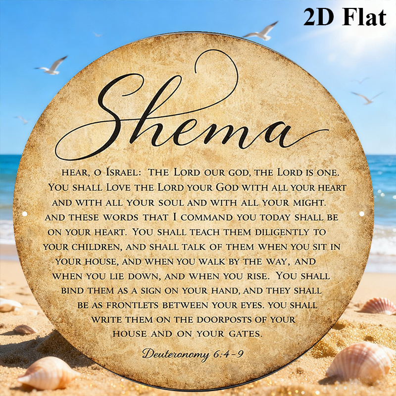 Home Decor Living - CIFBUY Vintage Judaica Scripture Aluminum Wall