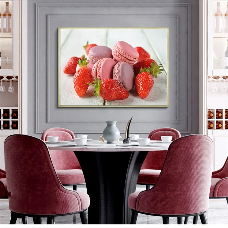 Home Decor Shop - Macaron Cake Dessert Food Wall Nordic