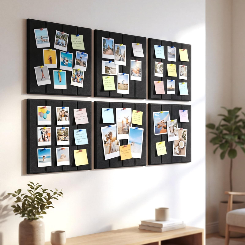 Home Decor Wall Panels - Large Felt Wall Tiles Cork Bulletin
