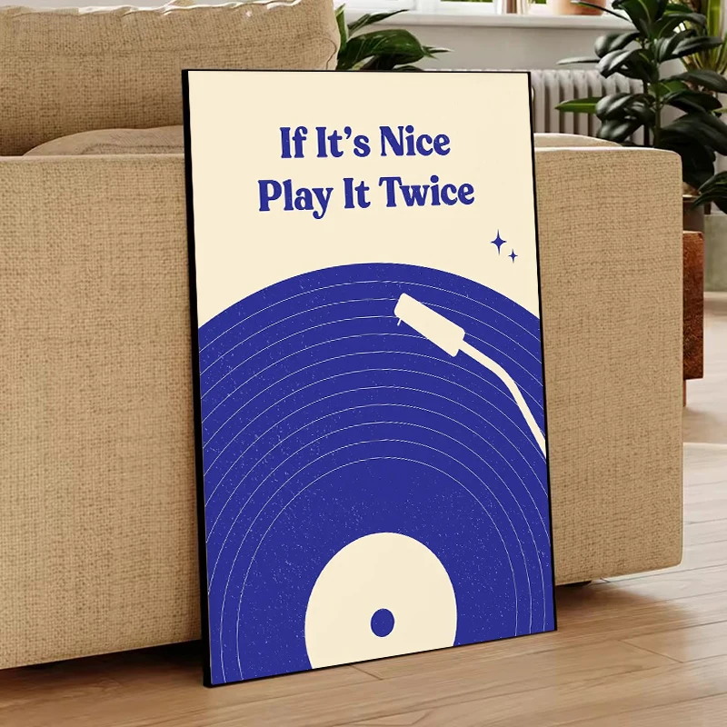 Retro Vinyl Record Print Mid C - đánh giá và giá Home Decor Aesthetic Pinterest