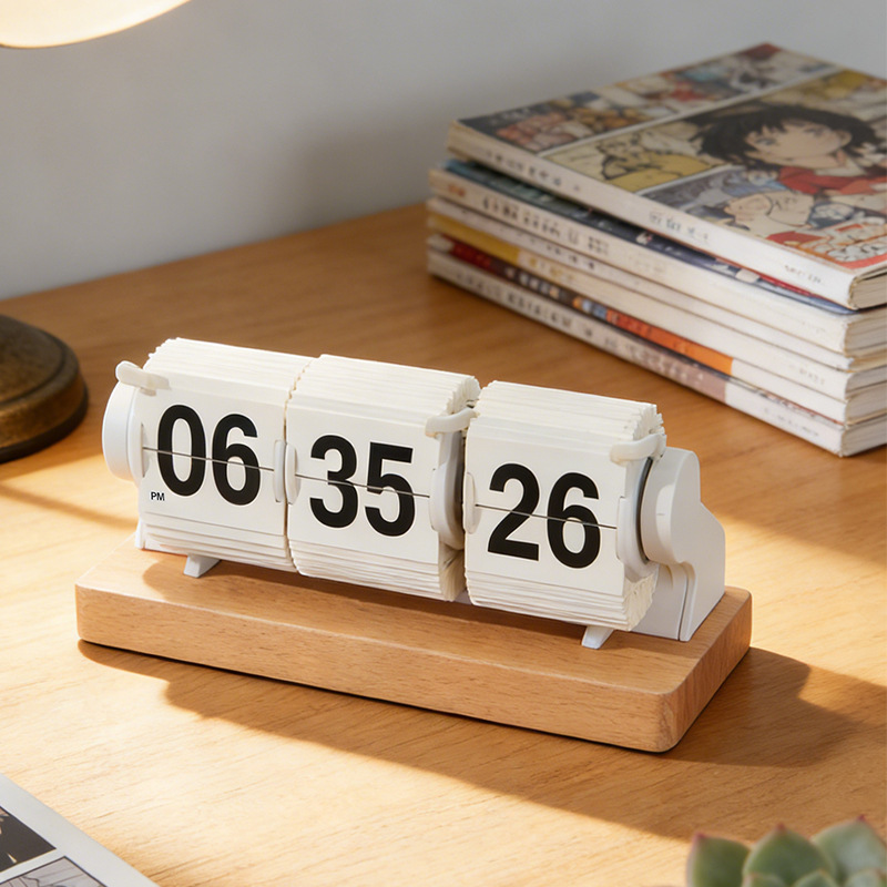Vintage Wooden Desk Clock 3-Pa - đánh giá và giá Vintage Alarm Clock
