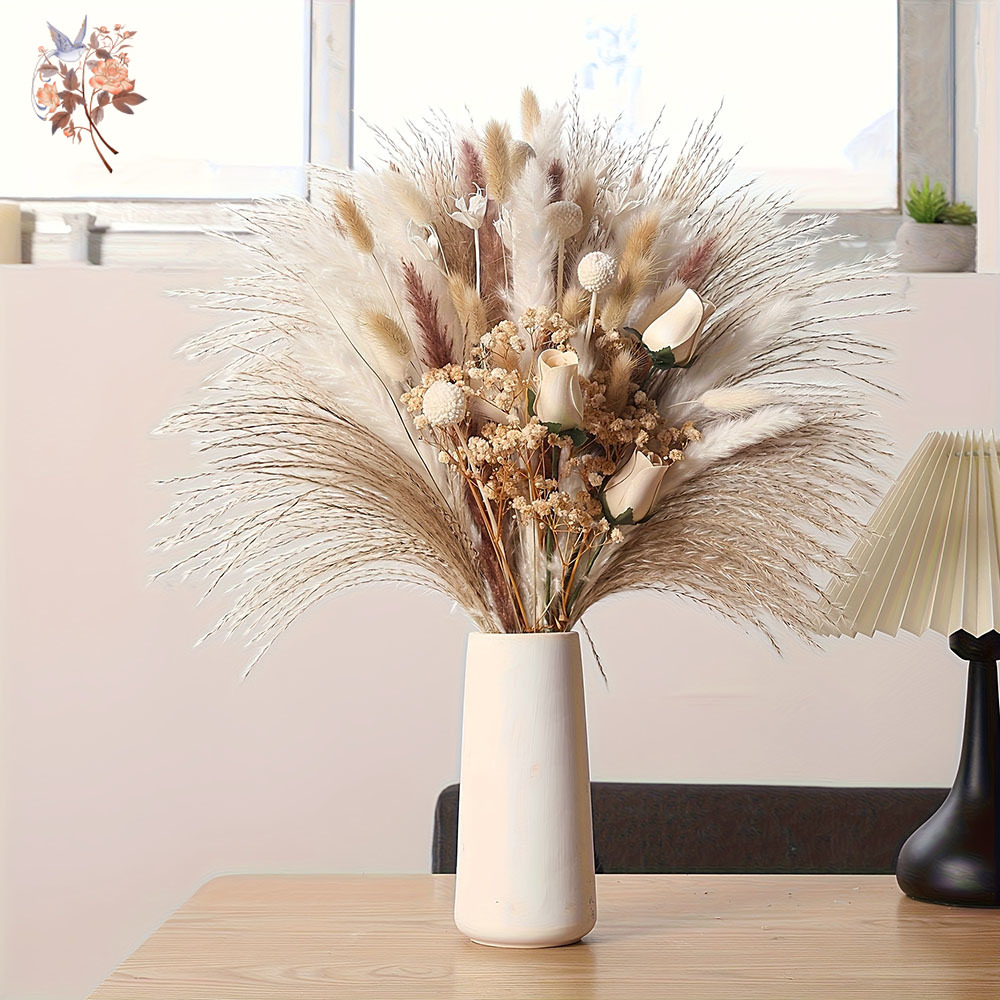 80Pcs Artificial Dried Flowers - đánh giá và giá Pampas Grass Decor