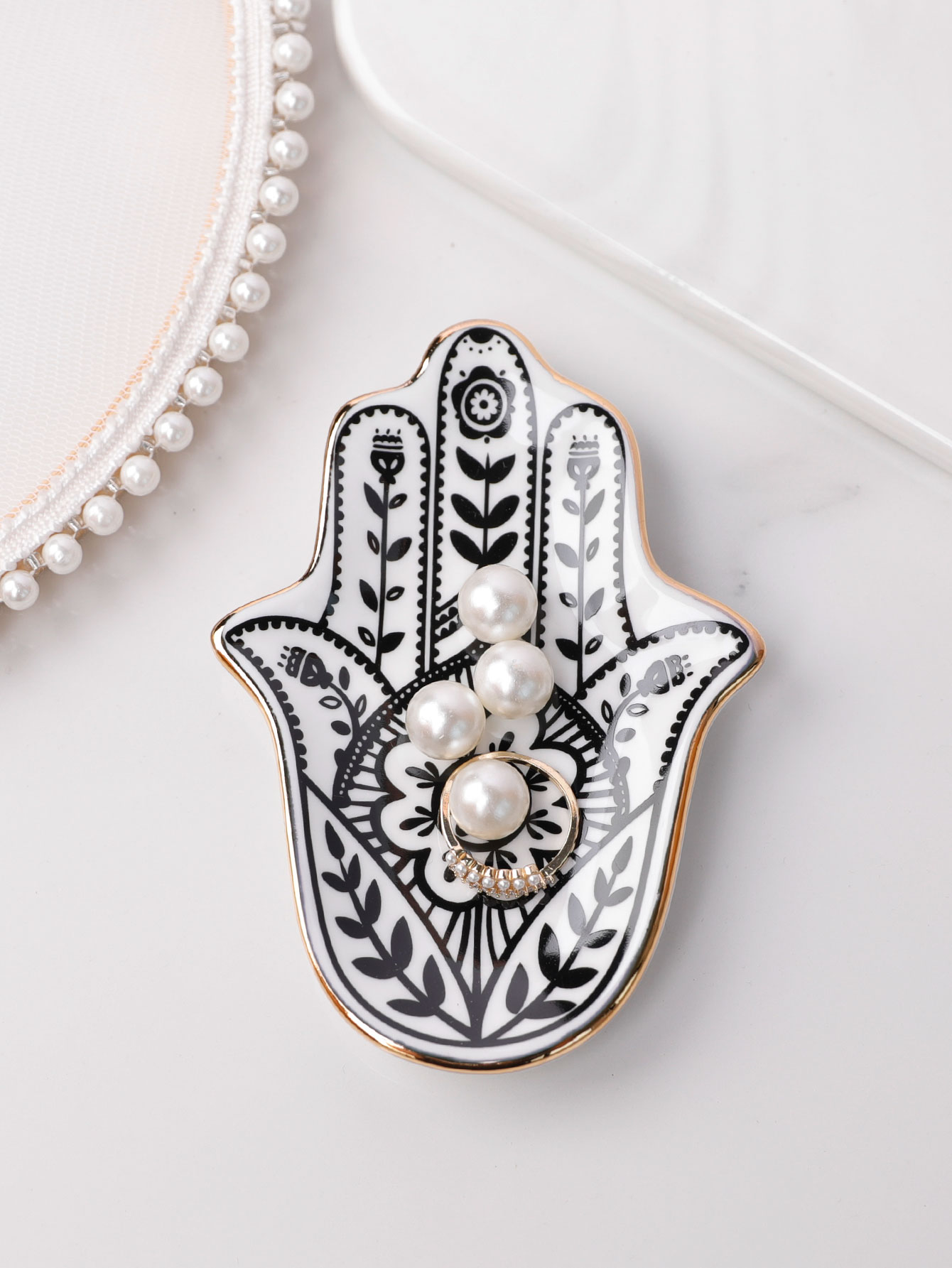 Châu Âu Gốm Trang Sức Món Ăn T - đánh giá và giá Ceramic Trinket Dish