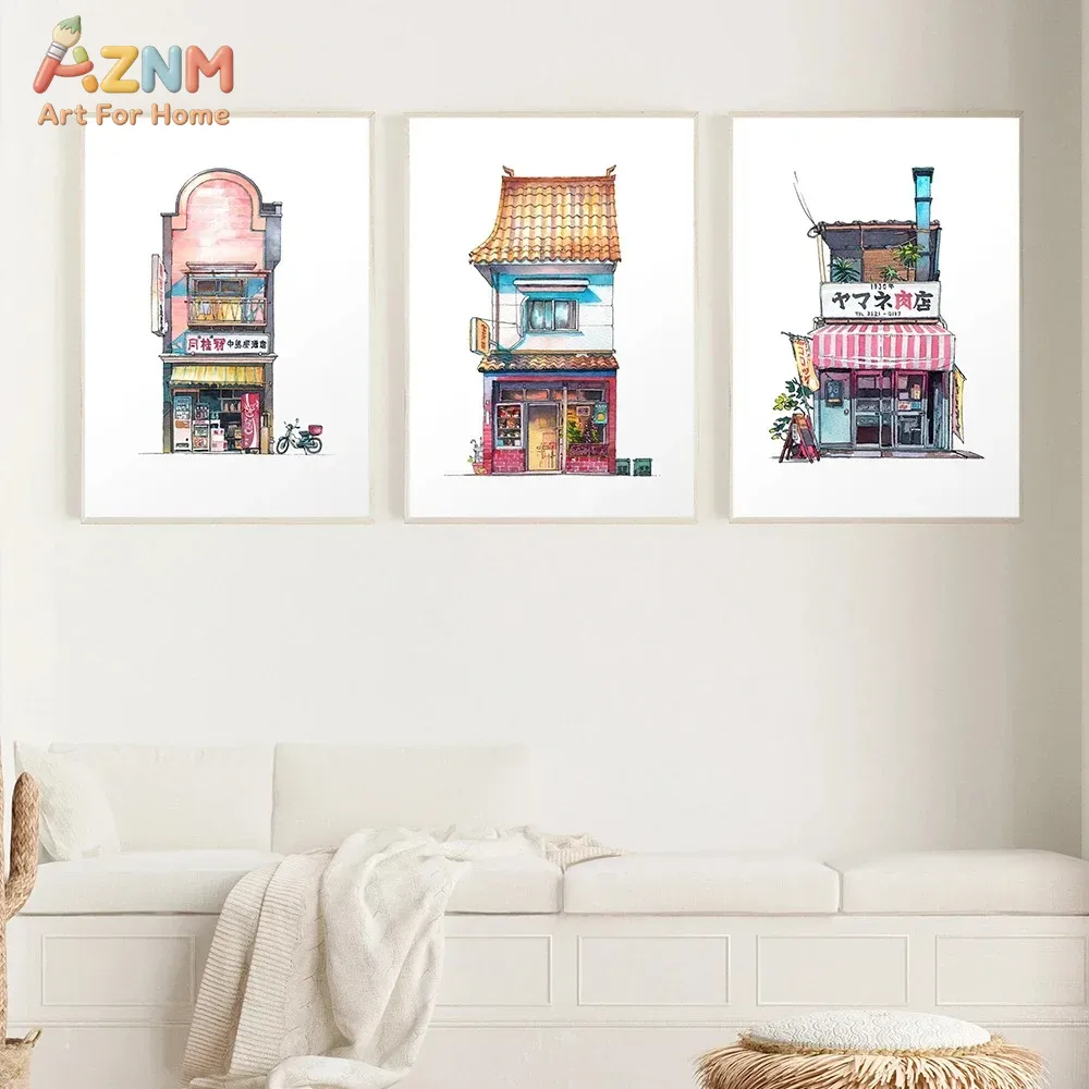 AZNM Japanese Storefront Water - đánh giá và giá Home Decor Shop
