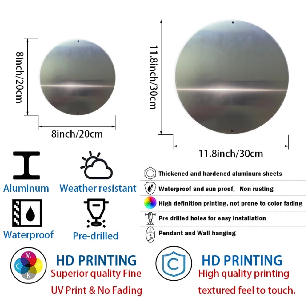 Round Metal Aluminum Mark - Wa - đánh giá và giá Home Decor Shop