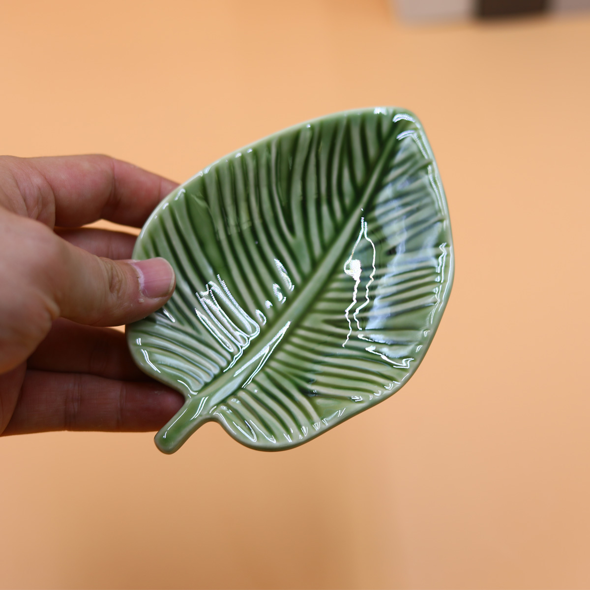 1Pcs Leaf-Shaped Jewelry Organ - đánh giá và giá Ceramic Trinket Dish