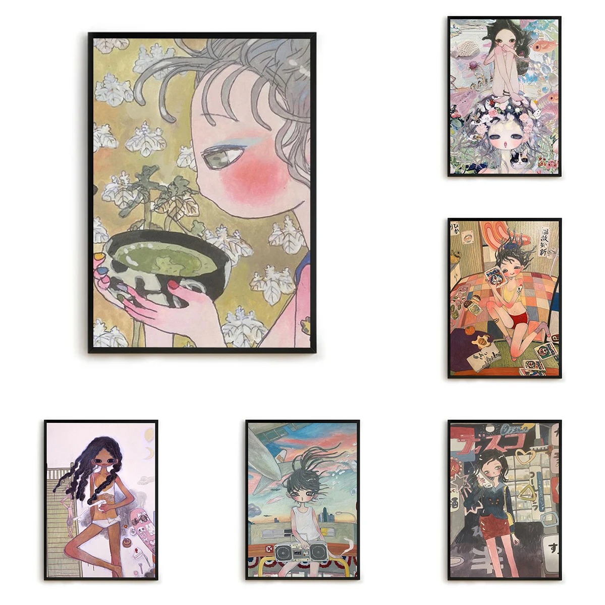 Aya Takano Decorative Prints W - đánh giá và giá Home Decor Aesthetic Pinterest