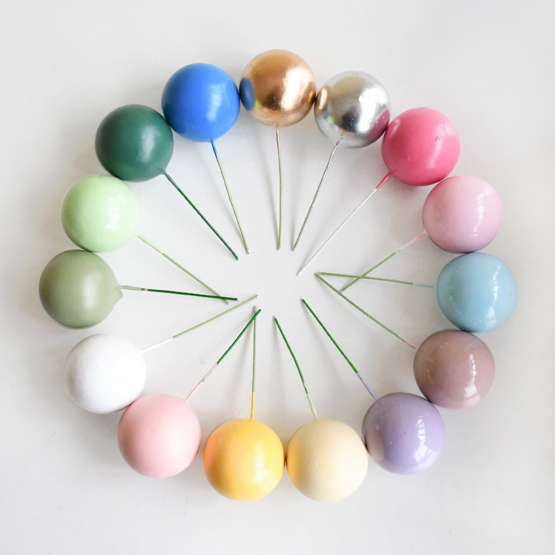 20Pcs Colorful Balls Cake Topp - đánh giá và giá Home Decor Halloween
