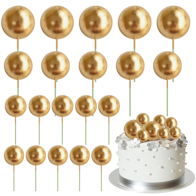 20Pcs Colorful Balls Cake Topp - đánh giá và giá Home Decor Halloween