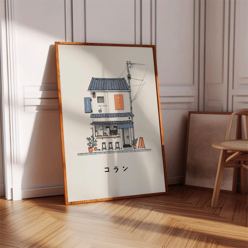 1pc Japanese Ramen Shop Canvas - đánh giá và giá Home Decor Aesthetic Pinterest