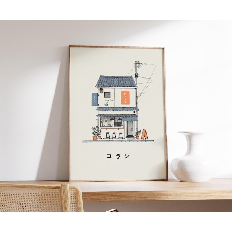 1pc Japanese Ramen Shop Canvas - đánh giá và giá Home Decor Aesthetic Pinterest