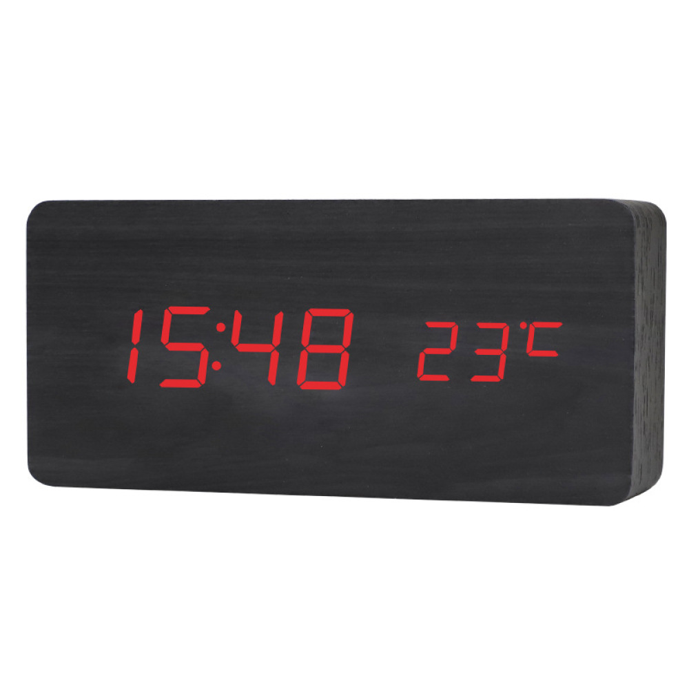 Vintage Wood LED Desk Clock Si - đánh giá và giá Vintage Alarm Clock