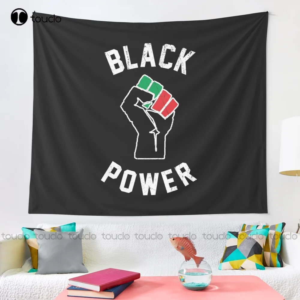 Black Power Fist Tapestry Tape - đánh giá và giá Home Decor Website