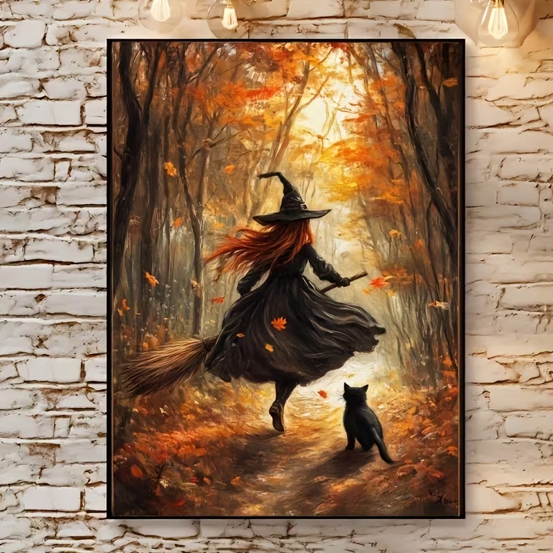 Retro Alloween Autumn Witch On - đánh giá và giá Home Decor Aesthetic