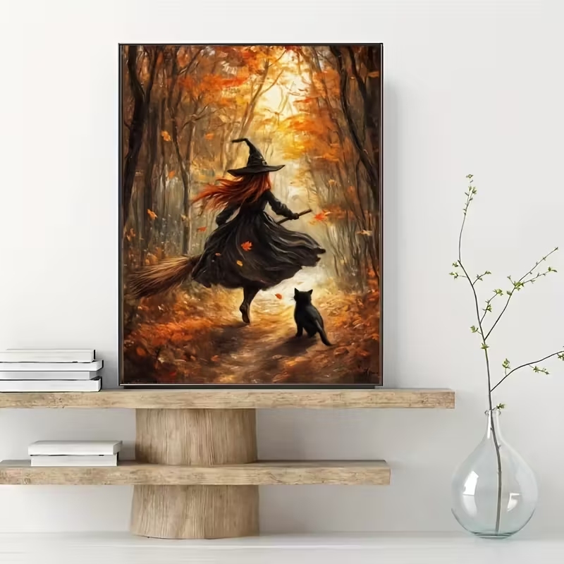 Retro Alloween Autumn Witch On - đánh giá và giá Home Decor Aesthetic