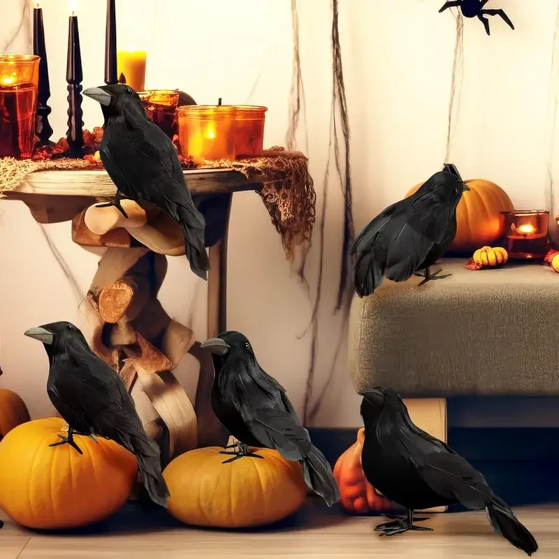 1PC Black Crow Halloween Decor - đánh giá và giá Home Decor Halloween