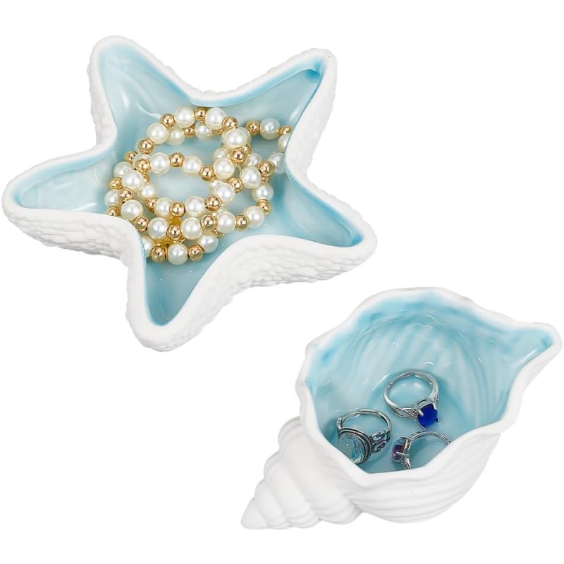 2 Pcs Ceramic Jewelry Tray Con - đánh giá và giá Ceramic Trinket Dish