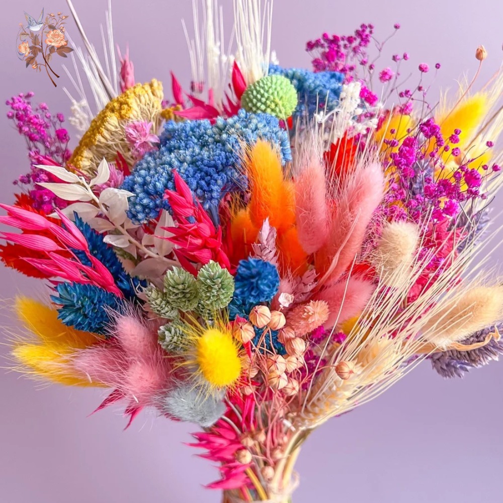 Colorful Dried Flowers Wedding - đánh giá và giá Pampas Grass Decor