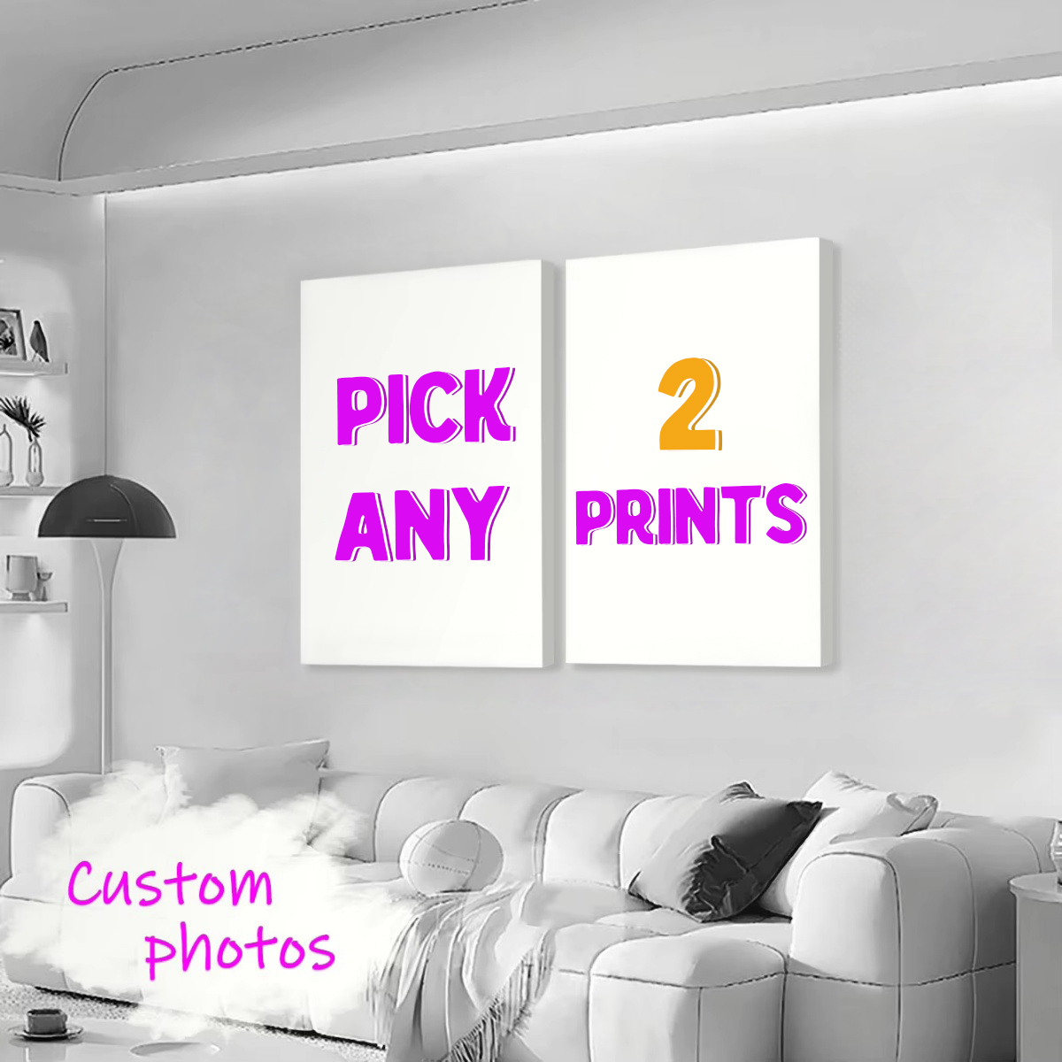 2/4/6pcs Custom Canvas Printin - đánh giá và giá Home Decor Aesthetic Pinterest