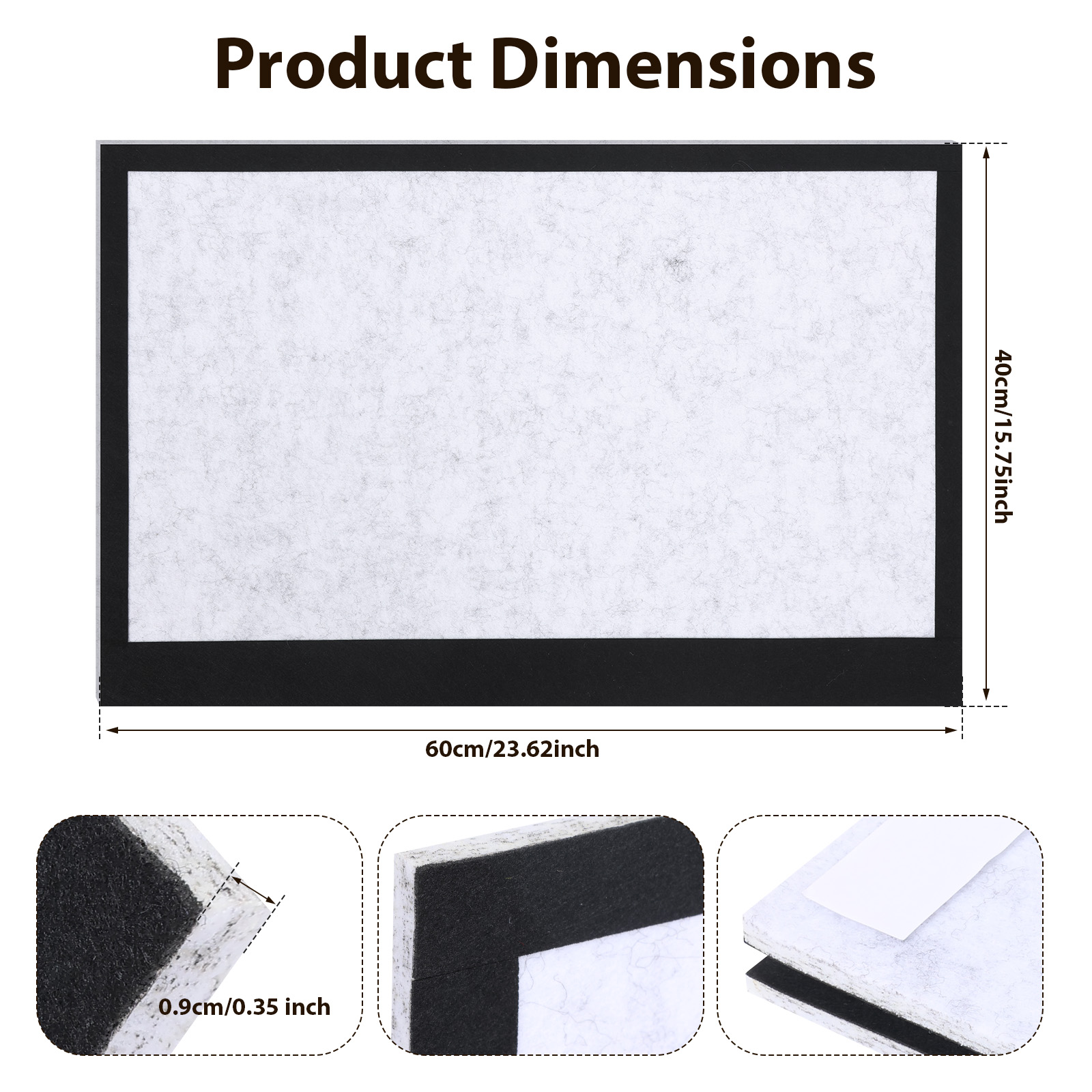 Rectangular Soft Felt Pin Boar - đánh giá và giá Home Decor Wall Panels