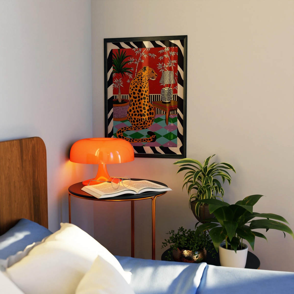 Dopamine Leopard Canvas Prints - đánh giá và giá Home Decor Aesthetic Pinterest