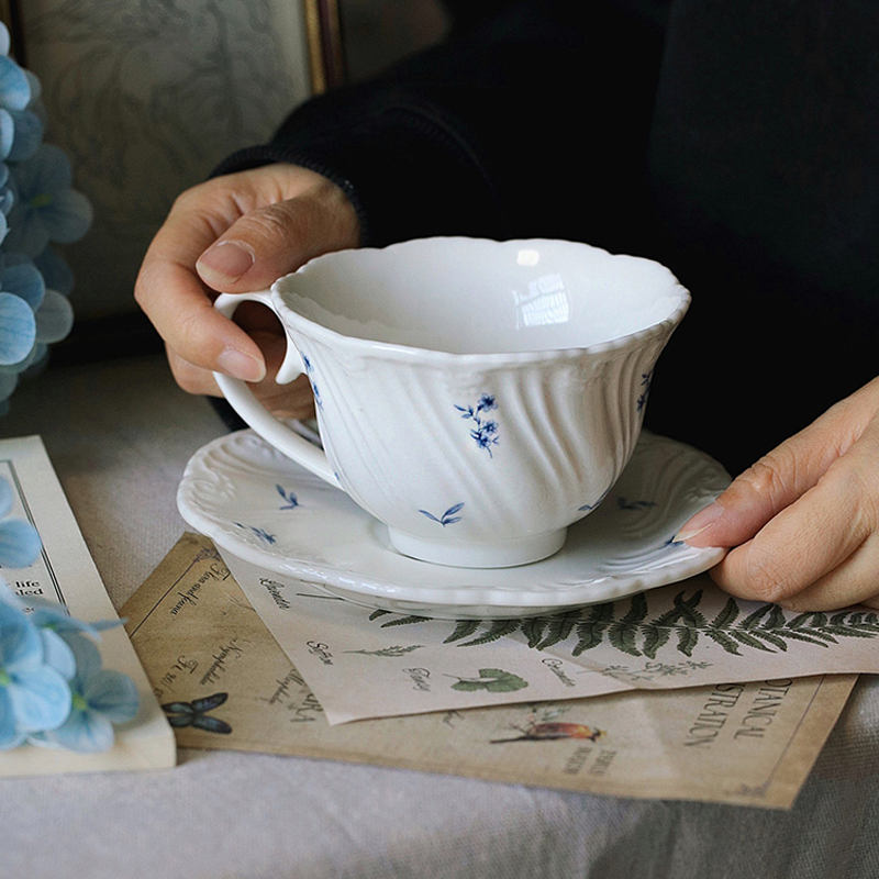 Ceramic Plate Blue Floral Coff - đánh giá và giá Ceramic Trinket Dish