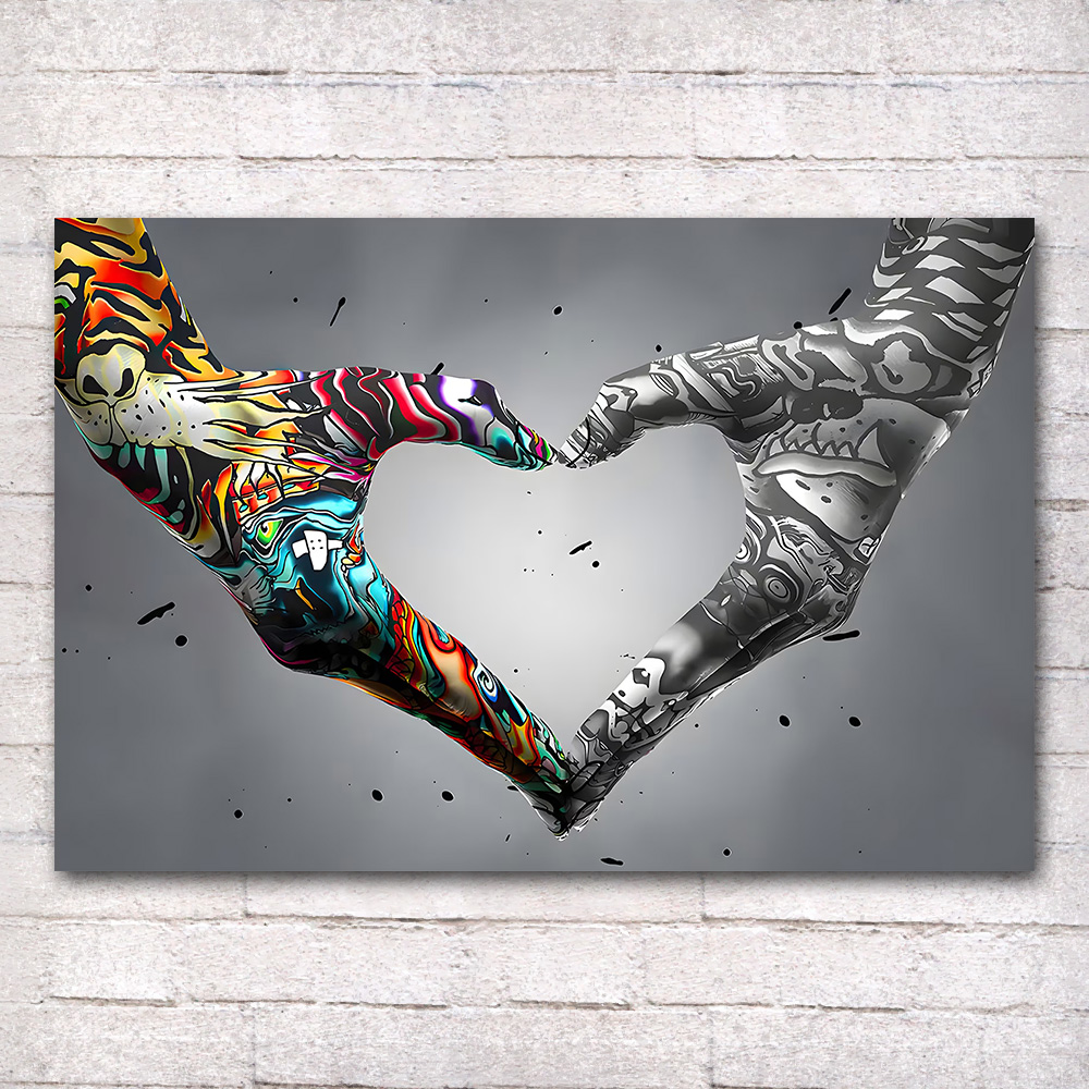 Graffiti Hand Love Canvas Pain - đánh giá và giá Home Decor Retailers