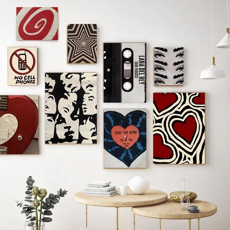 Posters Y2K Rock Style Canvas  - đánh giá và giá Home Decor Aesthetic Pinterest