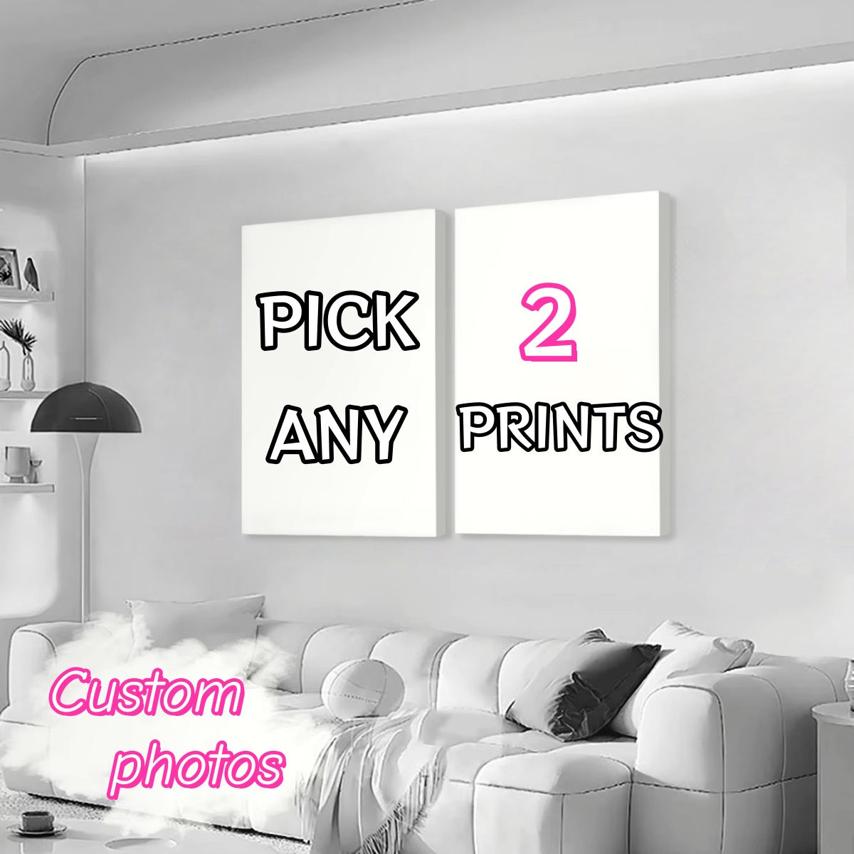 2/3/4/5/6pcs Custom Canvas Pri - đánh giá và giá Home Decor Aesthetic Pinterest