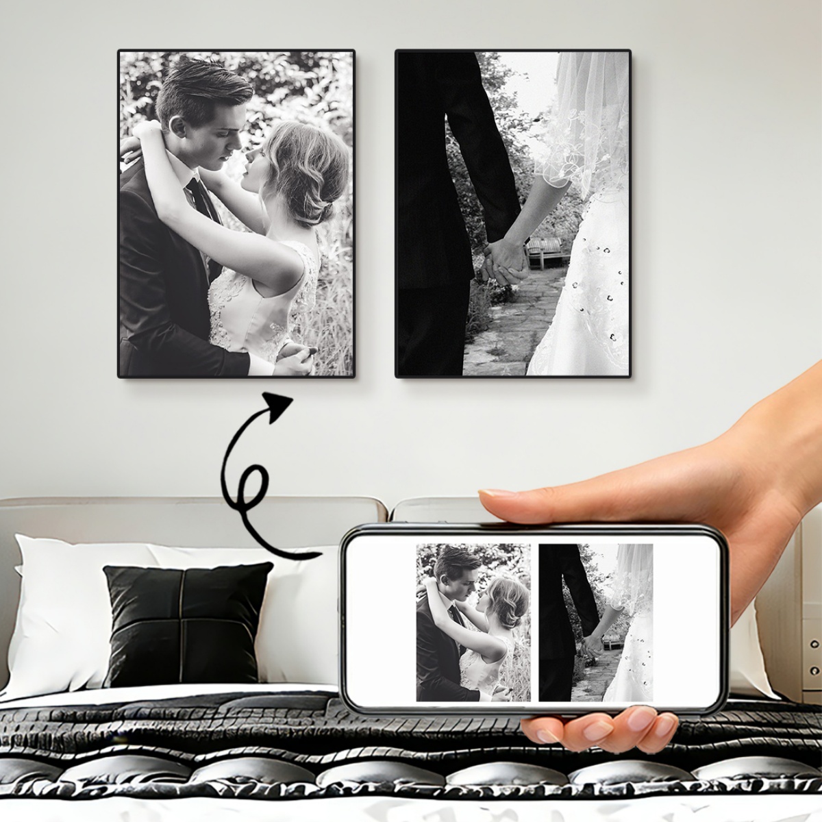 2/3/4/5/6pcs Custom Canvas Pri - đánh giá và giá Home Decor Aesthetic Pinterest