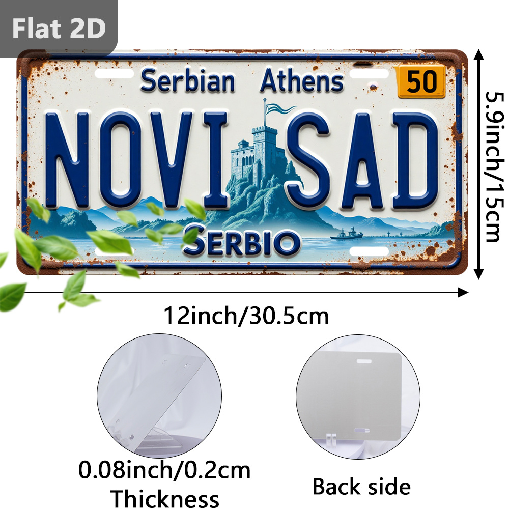 Vintage Novi Sad Cityscape Tin - đánh giá và giá Home Decor Novi Sad