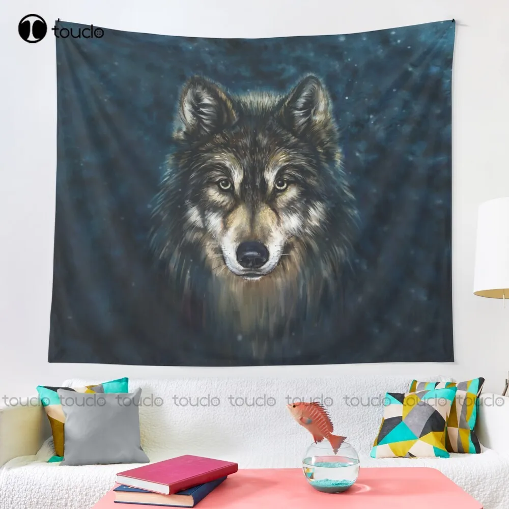 Artistic Wolf Face Tapestry Ta - đánh giá và giá Home Decor Website