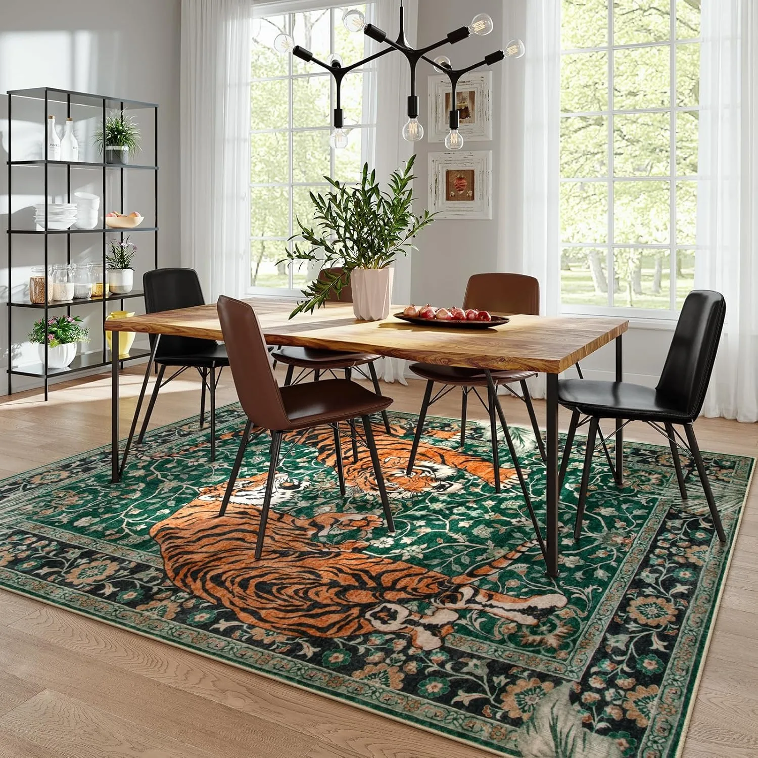 Jungle Tiger Rug for Living Ro - đánh giá và giá Home Decor Online Free