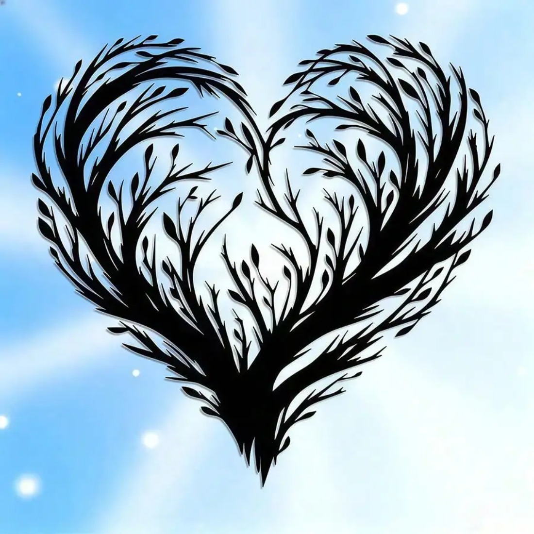 Heart Shaped Leaf Metal Wall A - đánh giá và giá Home Decor Wall Panels