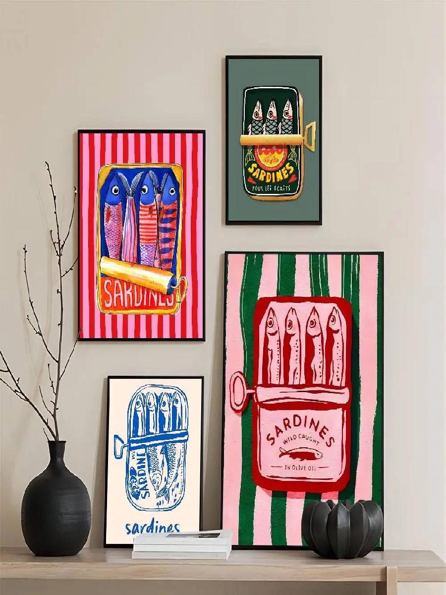 Colorful Sardines Canned Fish  - đánh giá và giá Home Decor Aesthetic Pinterest