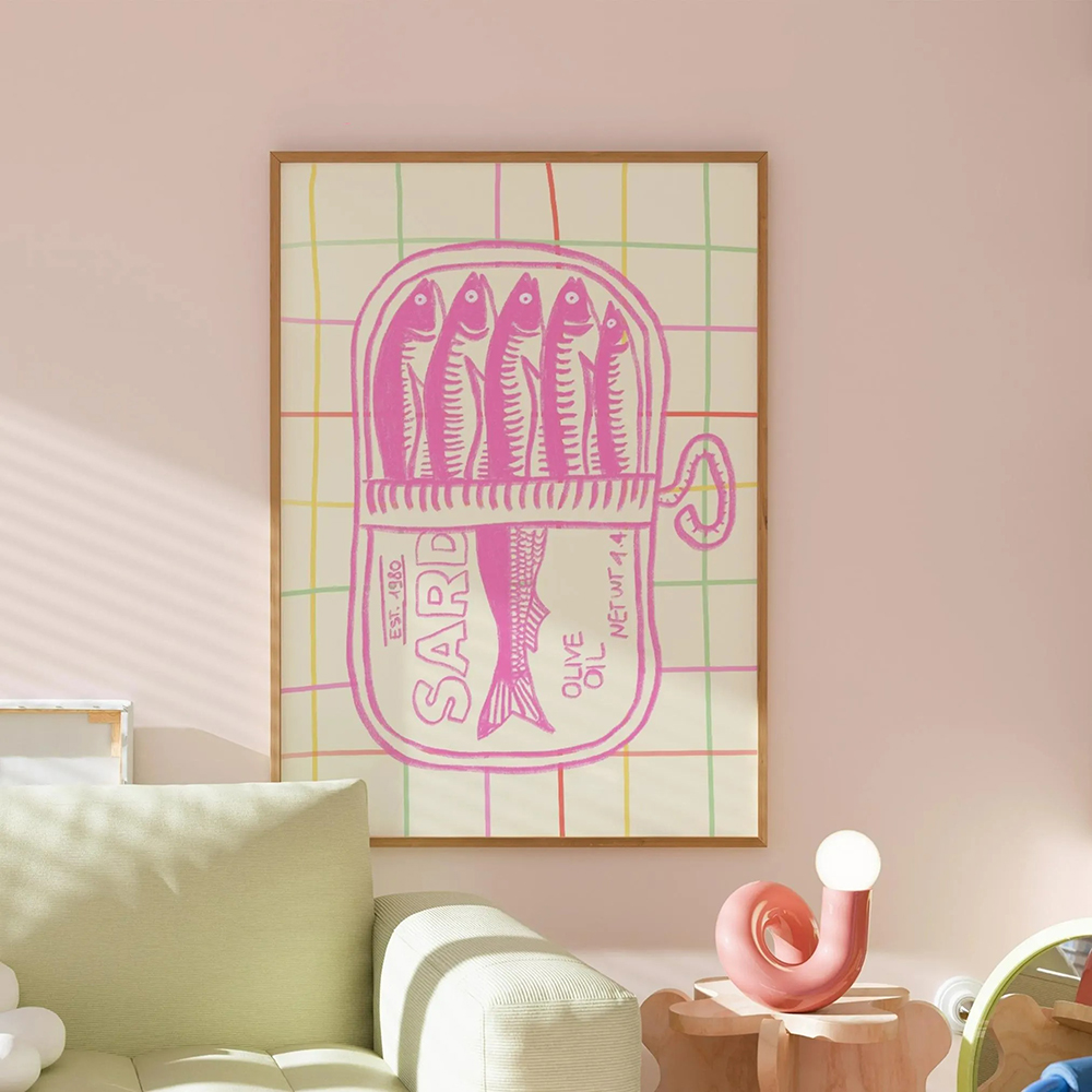 Colorful Shell Poster Set Prin - đánh giá và giá Home Decor Aesthetic Pinterest