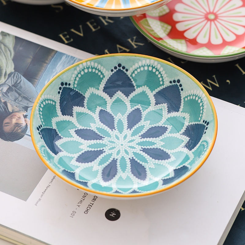 4pc Bohemian Ceramic Plate - S - đánh giá và giá Ceramic Trinket Dish