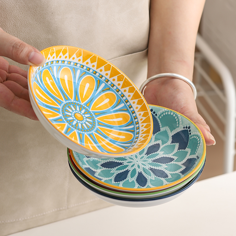 4pc Bohemian Ceramic Plate - S - đánh giá và giá Ceramic Trinket Dish